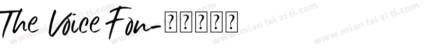 The Voice Fon字体转换